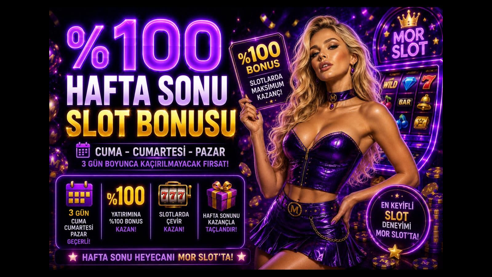 HAFTA SONUNA ÖZEL %100 YATIRIM BONUSU